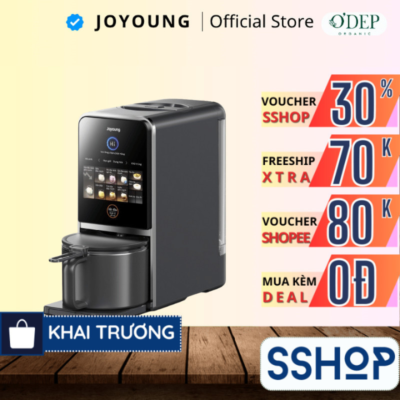 Máy nấu sữa hạt đa năng làm sạch tự động Joyoung JSCB-K7 PRO công nghệ khử Purin chuyên biệt - SSHOP