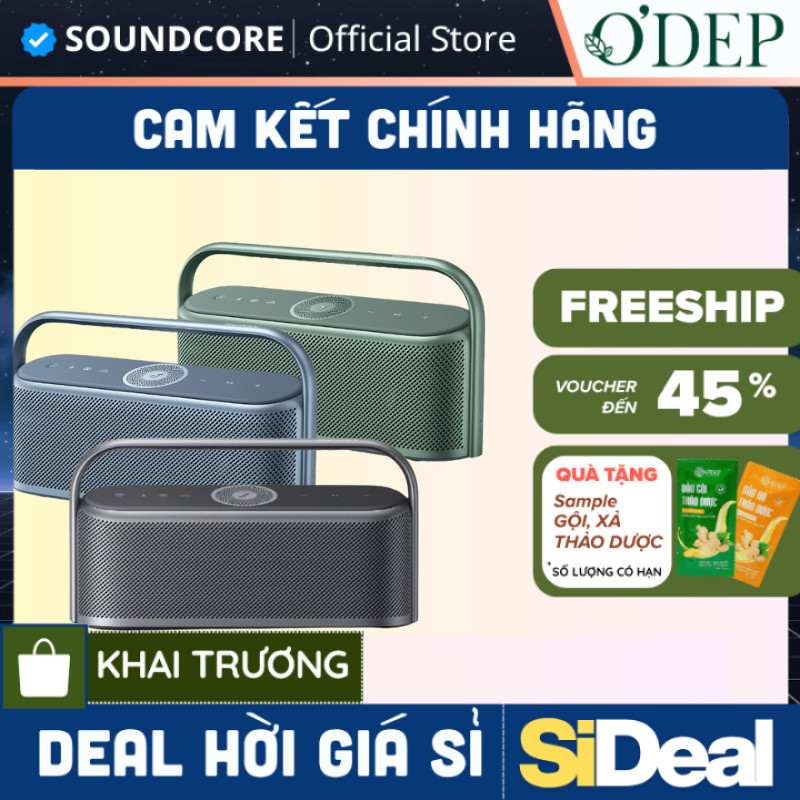 Loa bluetooth Soundcore Motion X600 | Công suất 50W | Pin 12 giờ - SIDEAL SIO