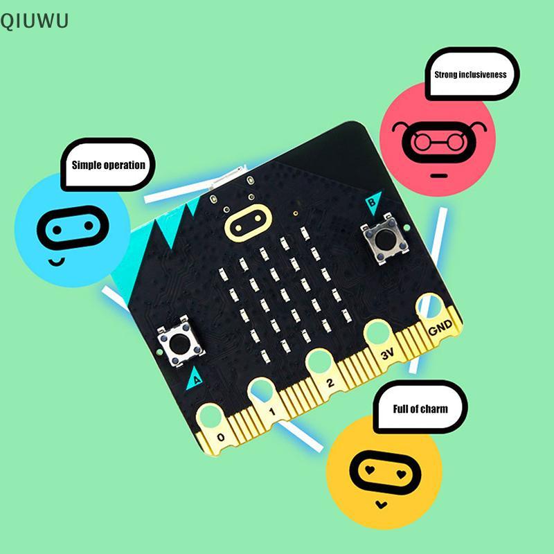 QIUWU Micro: Bit V2 Micro Bit Go Edition BBC Microbit dành cho trẻ em Bảng phát triển DIY BBC Microb