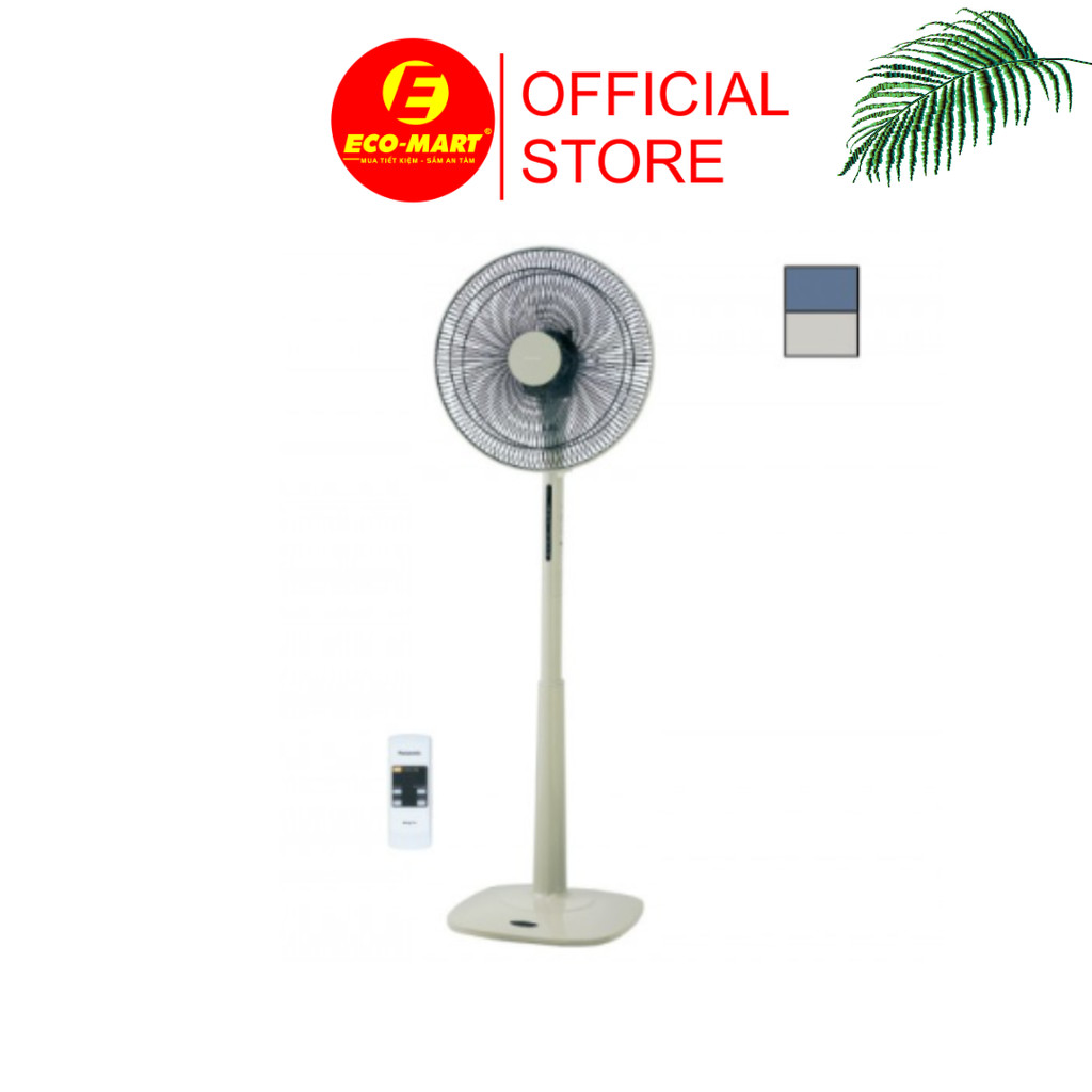Quạt cây Panasonic F409KBE màu be có lắp đặt