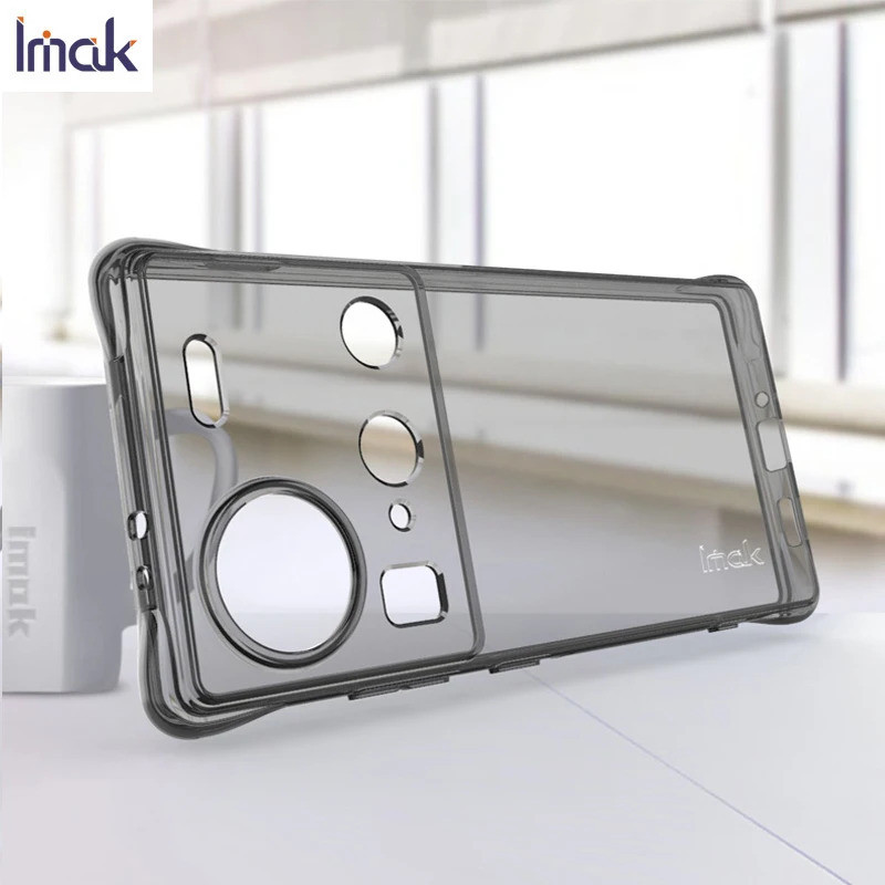 Dành Cho ZTE Nubia Z80 Z70 Z60 Z50 Ultra 5G Crystal Back Case IMAK Lens 360 Bảo Vệ Túi Khí Điện Thoạ