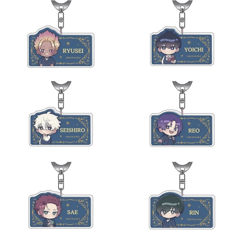 Móc khóa Blue Lock Mica Acrylic nhân vật Isagi Yoichi Nagi Seishiro Reo Mikage Sae Rin Itoshi Shidou