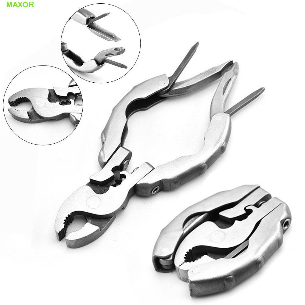 Kìm bỏ túi MAXOR, Kìm móc khóa Tuốc nơ vít Kìm đầu tròn, Tiện ích di động Mini EDC Tool 9 trong 1 Má