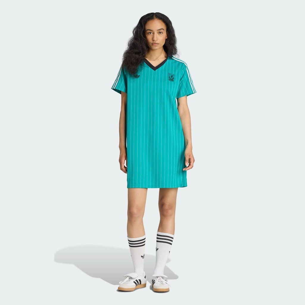 adidas Football Liverpool FC Terrace Icons Dress Women Green JW8008