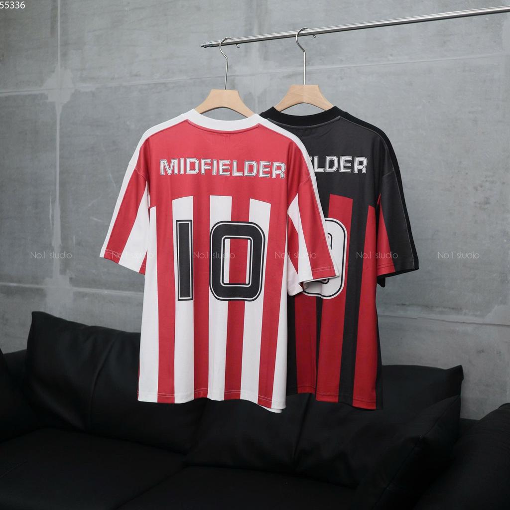 No.1 Studio - Áo thun phom oversize "AC Milan" unisex phong cách thể thao, đường phố 1062
