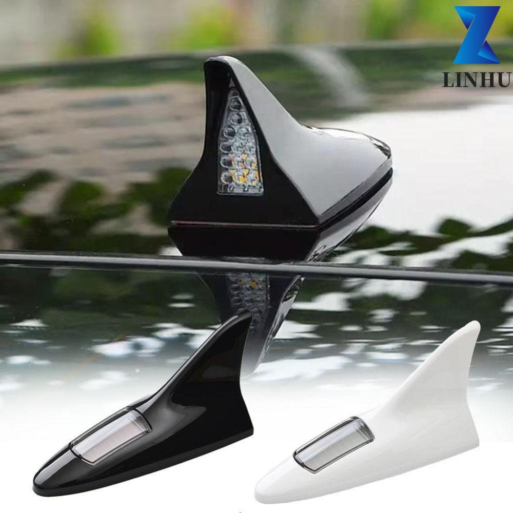 Đèn sửa đổi đuôi nóc LINHU, Đèn LED năng lượng mặt trời Ăng-ten vây cá mập, Đồ dùng ô tô Trang trí t