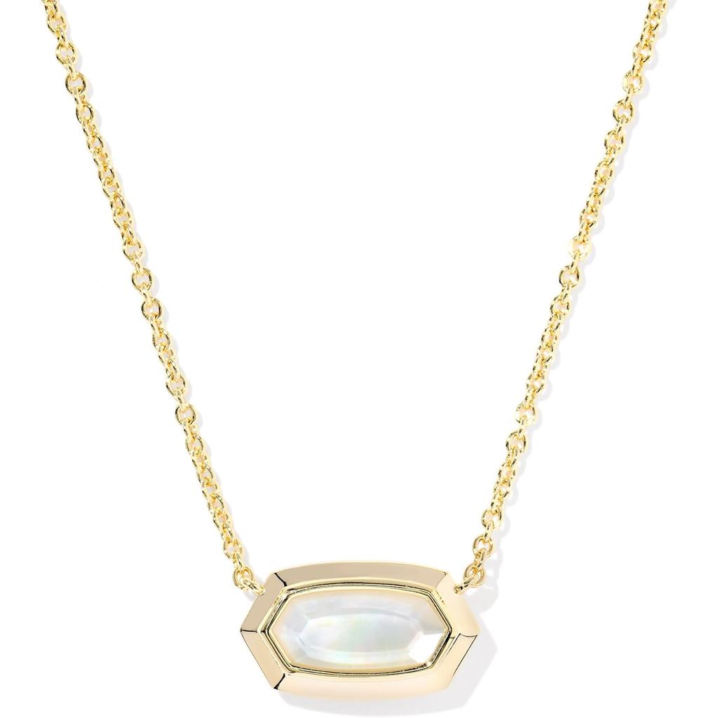 Vòng cổ Kendra Scott Elisa Bezel mặt bezel thời trang, phù hợp với nữ