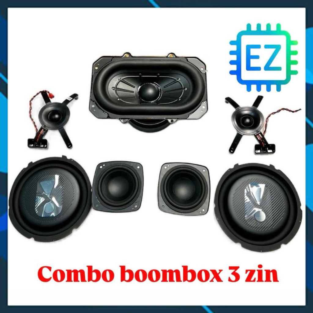 Combo full củ loa sub, mid, treble, cộng hưởng J.B Boombox 3 hàng zin chính hãng