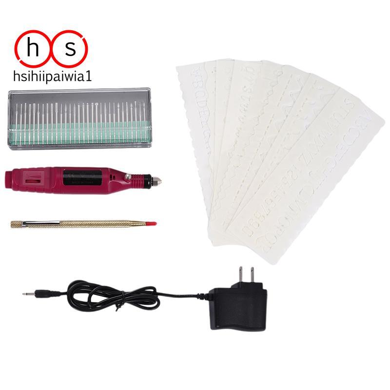 Bút khắc mini bằng điện Bộ dụng cụ khắc tự làm mini cho kim loại Thủy tinh gốm sứ Trang sức gỗ bằng 