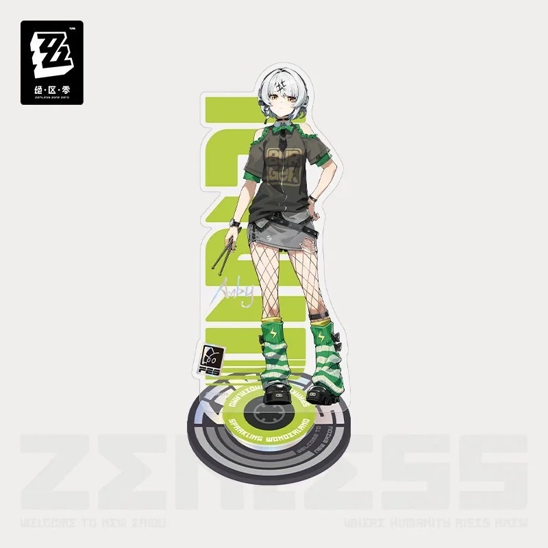 Mô hình Standee Zenless Zone Zero Garden Glimmer Series đế xoay Acrylic Anby Ellen Joe Hoshimi Miyab