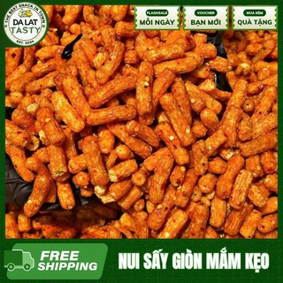 [ƯU ĐÃI]  Nui Sấy Mắm Kẹo Loại ĐẶC BIỆT - Giòn Rụm Cay Cay Đậm Đà - Nui Sấy Mắm Cay
