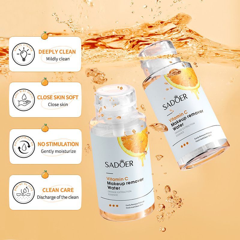 c Makeup remover, cleansing, refreshing, portable makeup remover liquid sadoer Makeup remover, best-