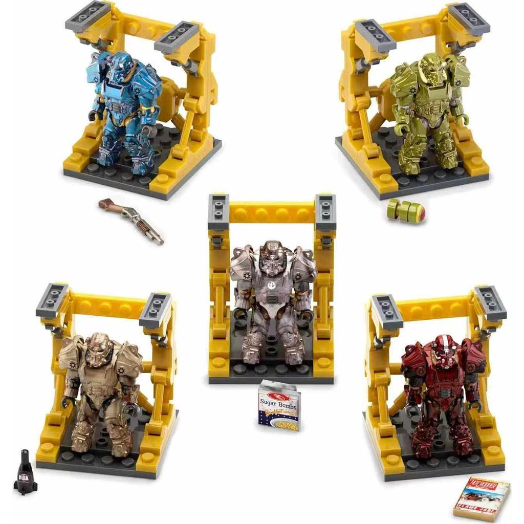 MEGABLOKS MEGABLOKS Bức xạ Fallout T-60 Power Armor Khối xây dựng Đồ chơi Phim Hàng hóa