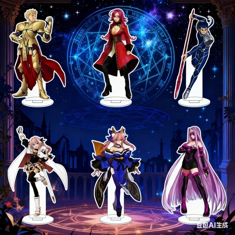 Standee Anime Fate Stay Night Fate Grand Order FGO Mô Hình Mica Acrylic Trang Trí Bàn Học 15cm Tamam