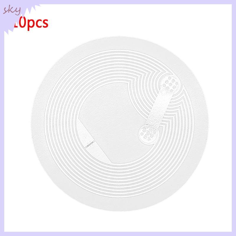 Bầu Trời 25 Mm Tròn NFC Thẻ Dán NTAG215 Chống Kim Loại Dính Đa Năng Nhãn 10 Chiếc