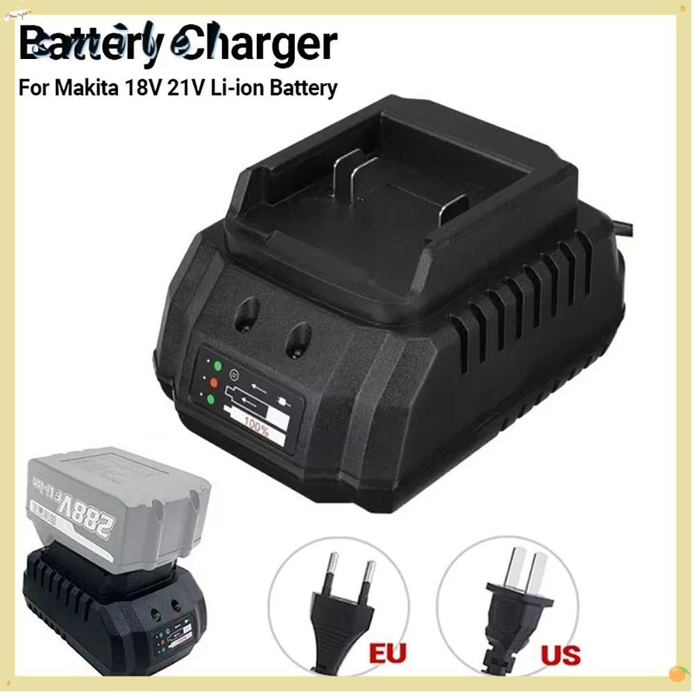 Bộ sạc pin SMILE 1 chiếc, Bộ sạc Li-ion phích cắm 18V 21V US / EU, Bộ phận thay thế dụng cụ điện di 