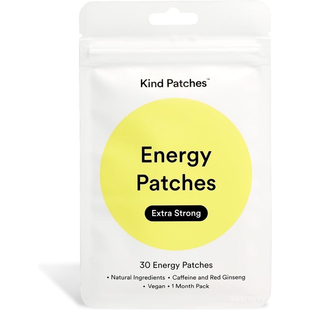 Kind Patches Energy Patches Extra Strong - Tăng cường năng lượng Caffeine - Nhân sâm đỏ giúp giảm mệ