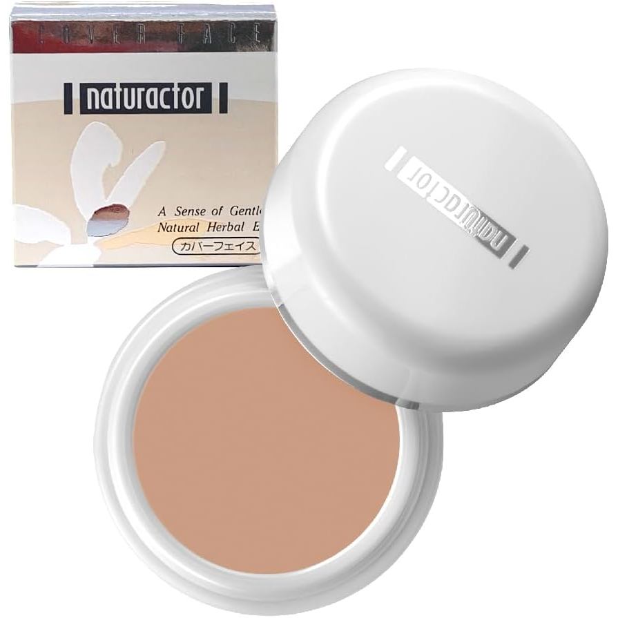 NATURACTOR Cover Face Foundation 140 Natural 20g - Matte Cosplay Concealer (Made in Japan)