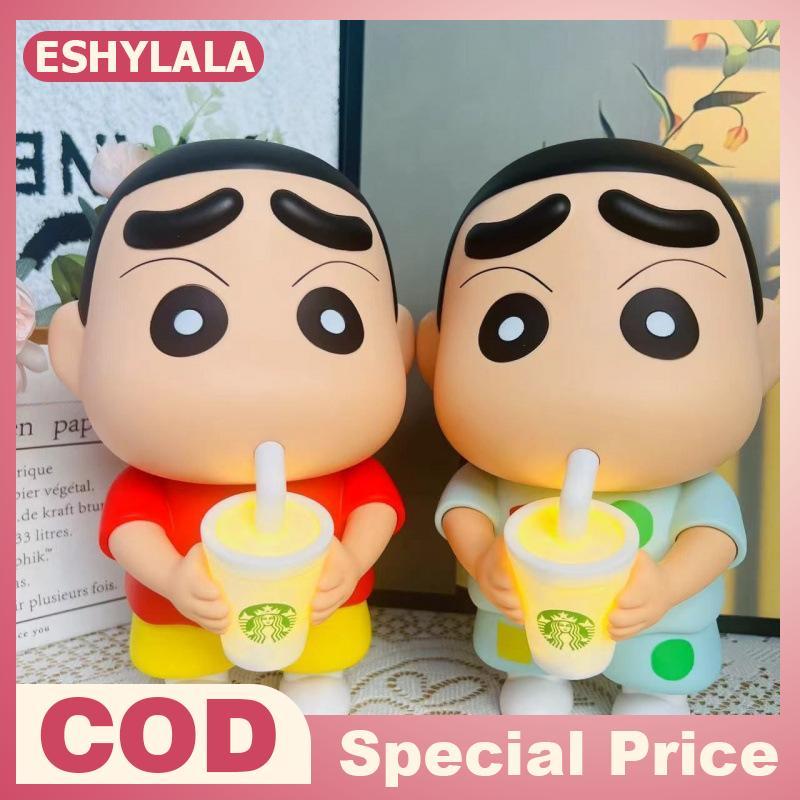 [Bea-t] 1 Miếng Vinyl Trà Sữa Phát Sáng Cốc Để Bàn Trang Trí 25cm Crayon Shin-Chan Tay Tay Noob Anim