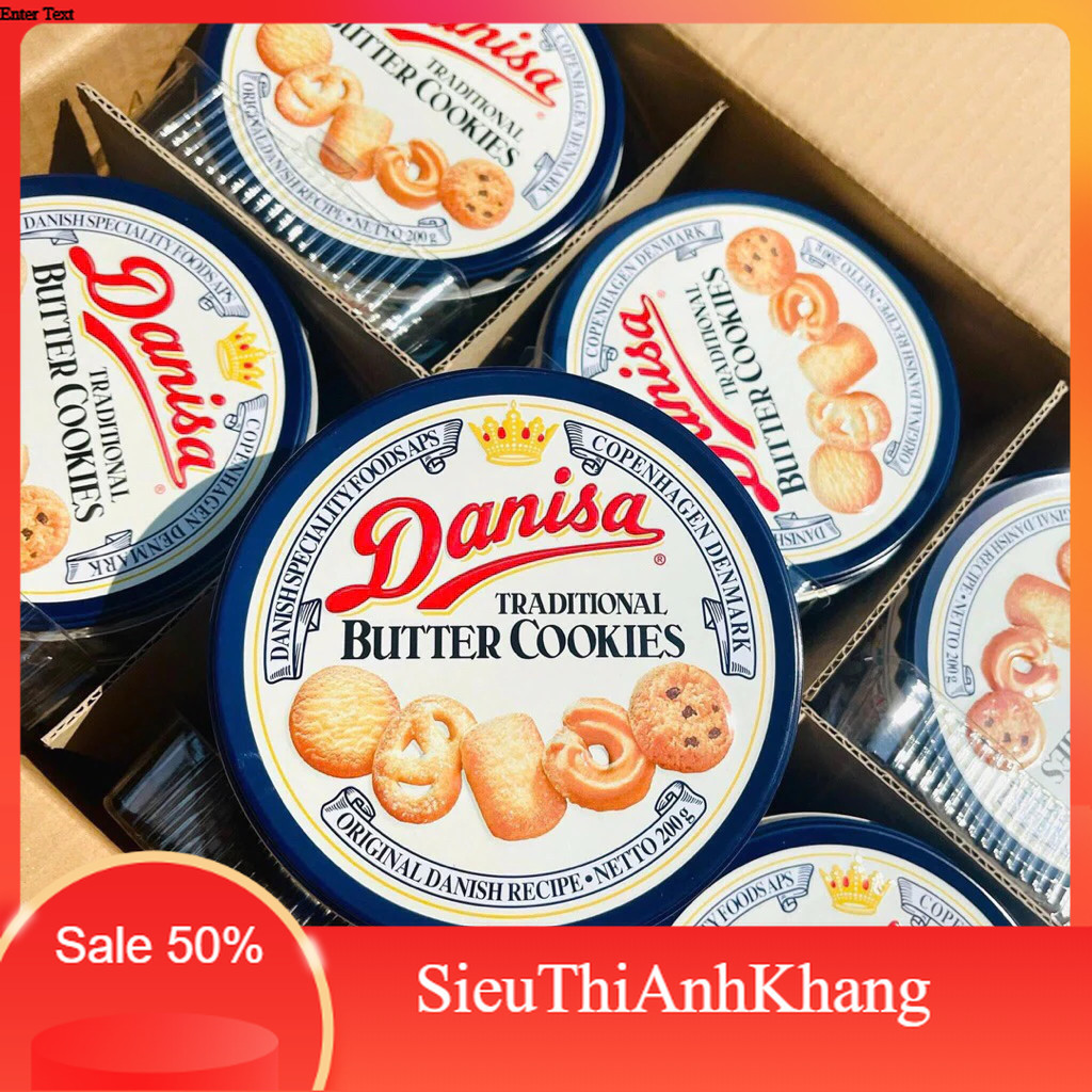 (Combo 6) Bánh lễ Danisa hộp thiếc 200g đủ màu Shop Thái Hà _AnhKhangSHop