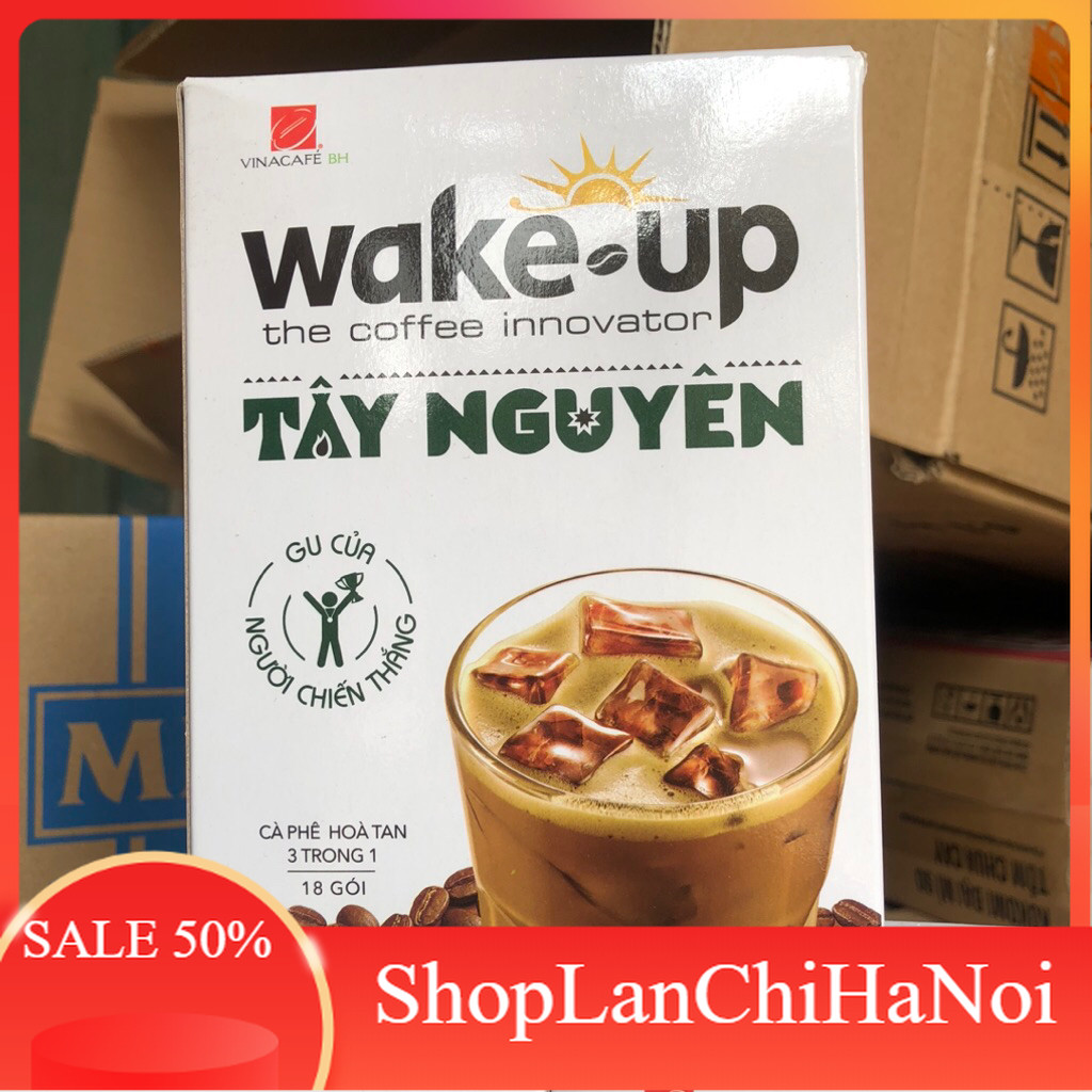 Hộp 18 Gói Cà Phê Wake Up Tây Nguyên Gu Của Người Chiến Thắng shop Lanchi