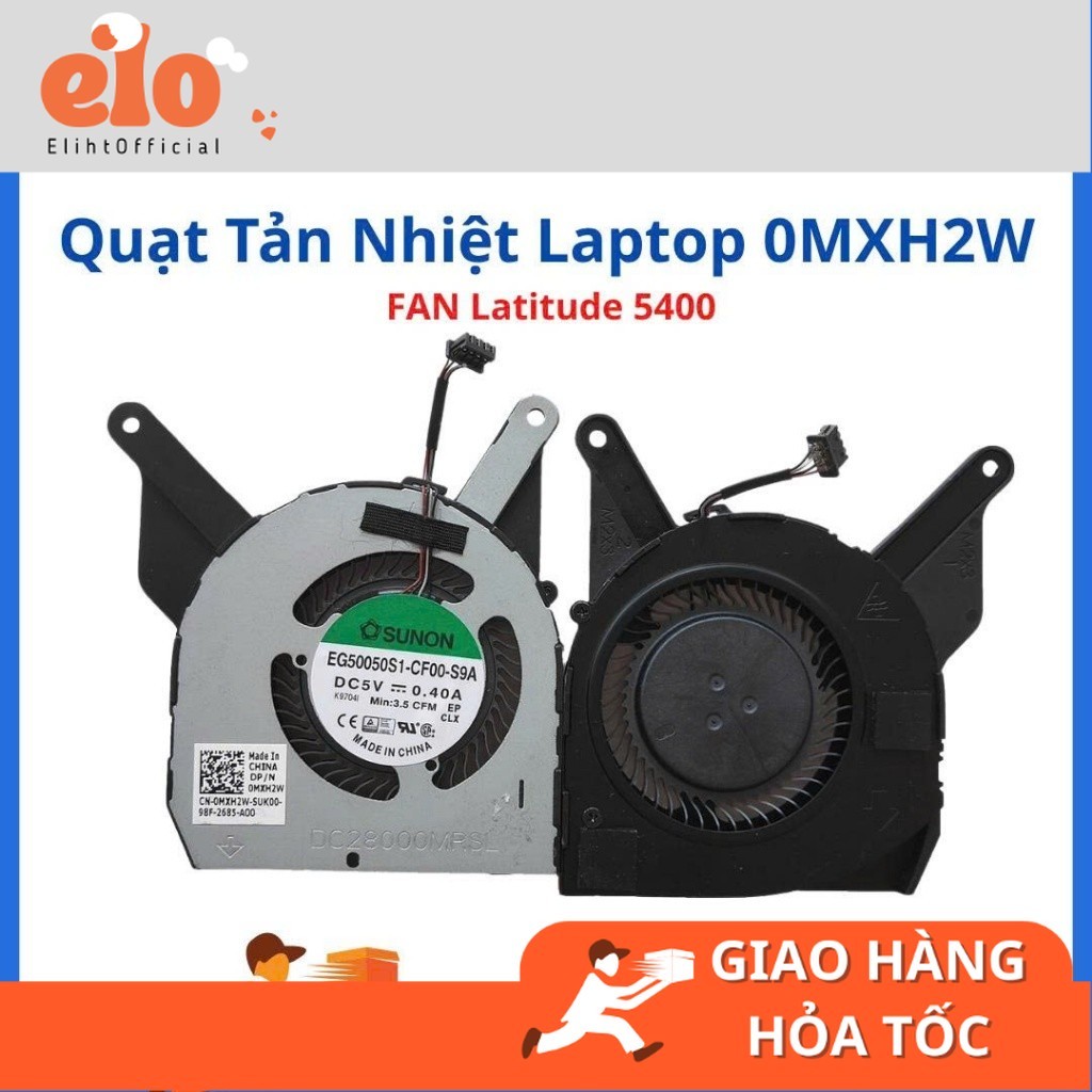 Fan Quạt Tản Nhiệt Laptop Dell Latitude 5400 E5400 0MXH2W MXH2W Zin LIKENEW