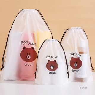 ⚡️⚡️Túi dây rút hình gấu, chống bụi và ẩm, thích hợp đựng đồ lót, tất và giày dép.