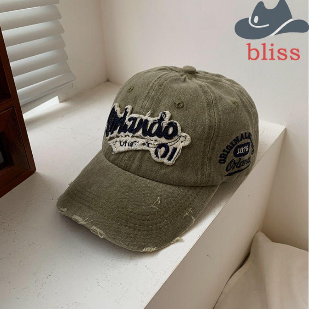 Mũ Snapback Bliss Orlando Letter, Kem Chống Nắng Phong Cách Hàn Quốc Vintage Cho Nữ