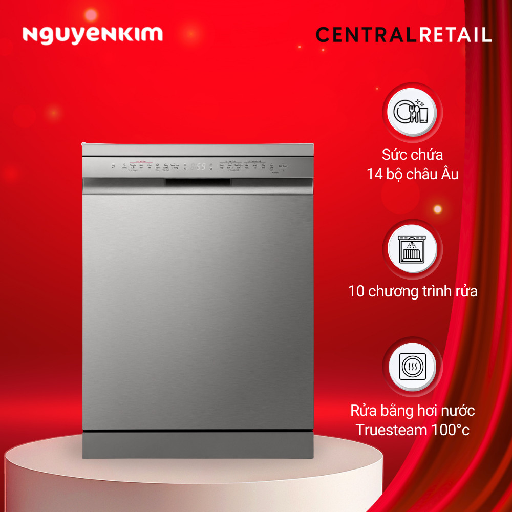 [Mới 2025] Máy rửa chén độc lập LG 14 bộ LDT14SVA4 - Hàng chính hãng