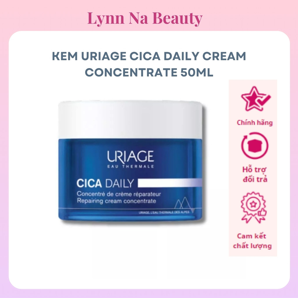 Kem dưỡng ẩm,phục hồi Uriage Cica Daily Cream Concentrate 50ml