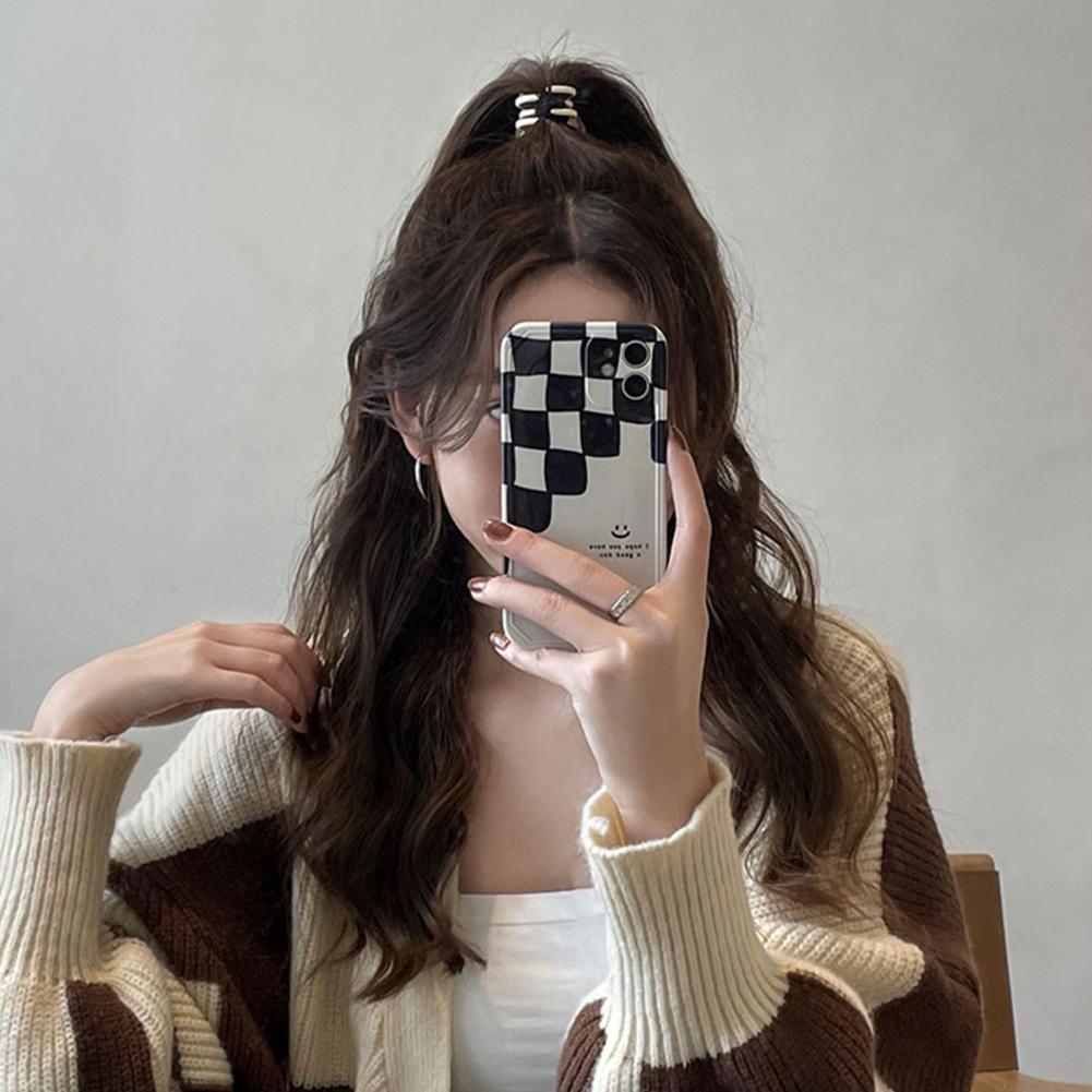 Kẹp Tóc Tròn Lấy Cao Đuôi Ngựa Cố Định Hiện Vật Móng Vuốt Kẹp Tóc Đầu Kẹp Tóc Chống Chảy xệ T8t8