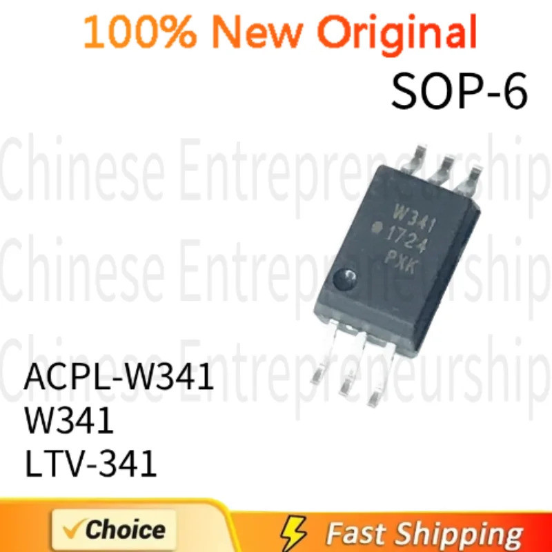 10 CHIẾC SOP-6 ACPL-W341 W341 LTV-341 SOP-6 Optocoupler cách ly trình điều khiển bộ cách ly optocoup