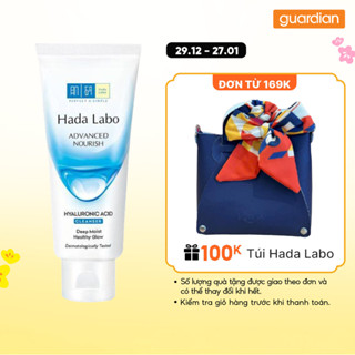  Kem Rửa Mặt Dưỡng Ẩm Hada Labo Advanced Nourish Hyaluronic Acid Cleanser Guardian 80Gr 