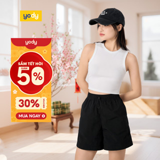  🌸SALE TẾT🌸 Áo 3 lỗ nữ YODY vải thun rip co dãn mềm mịn kiểu dáng trẻ trung năng động WCTA25S033 cần ẩn 