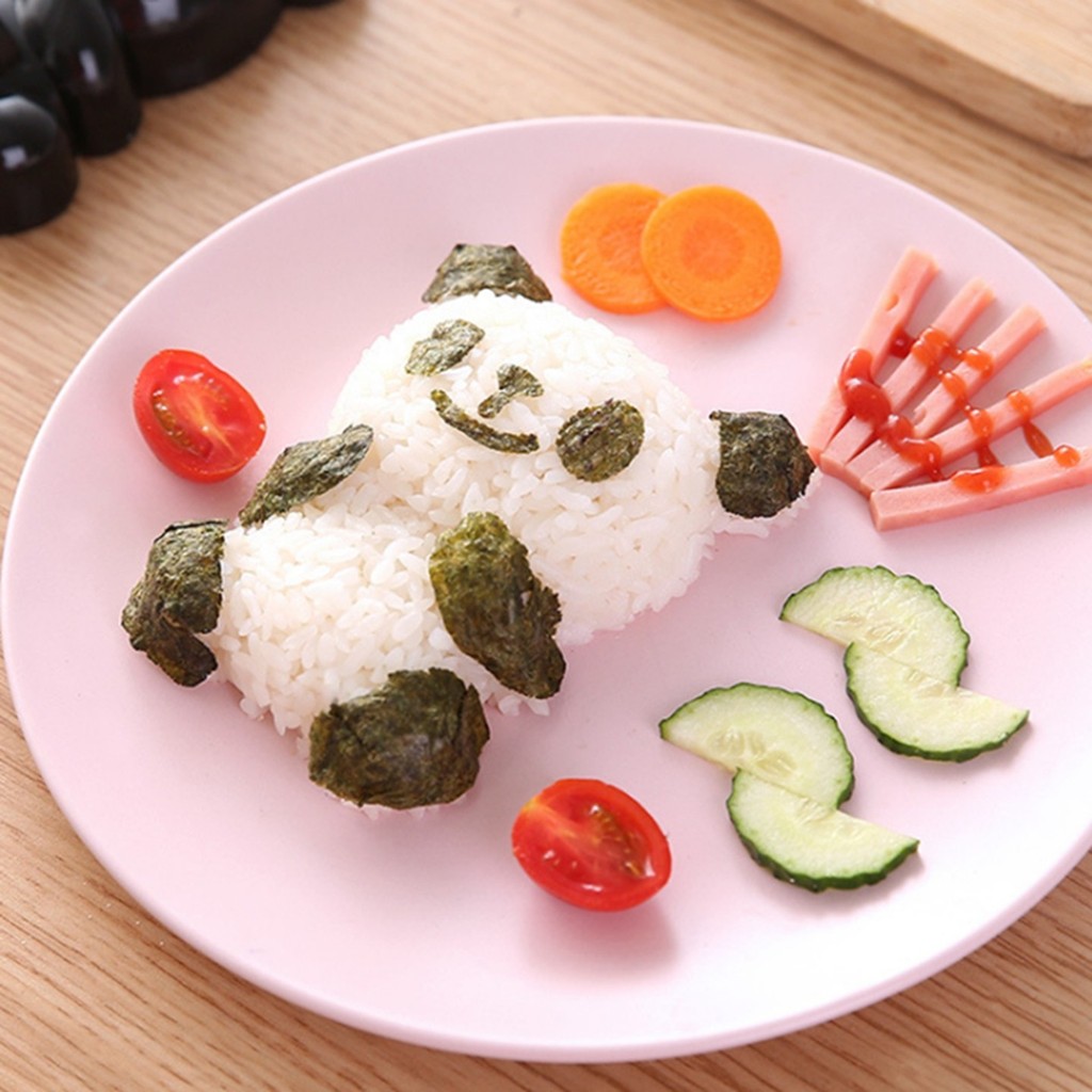 khuôn cơm nắm khuôn làm cơm nắm Khuôn làm cơm nắm gấu trúc nhỏ có khả năng bánh mì kẹp động vật khuô