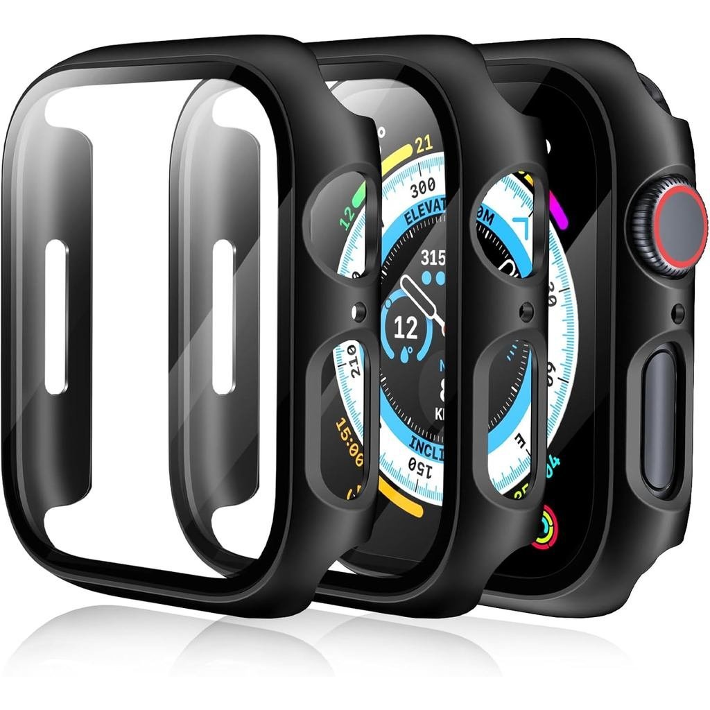 [3 Gói] Ốp Lưng Cho Apple Watch Series 9 Bảo Vệ Màn Hình 41mm Series 8 Series 7, Ốp Lưng PC Cứng EHU