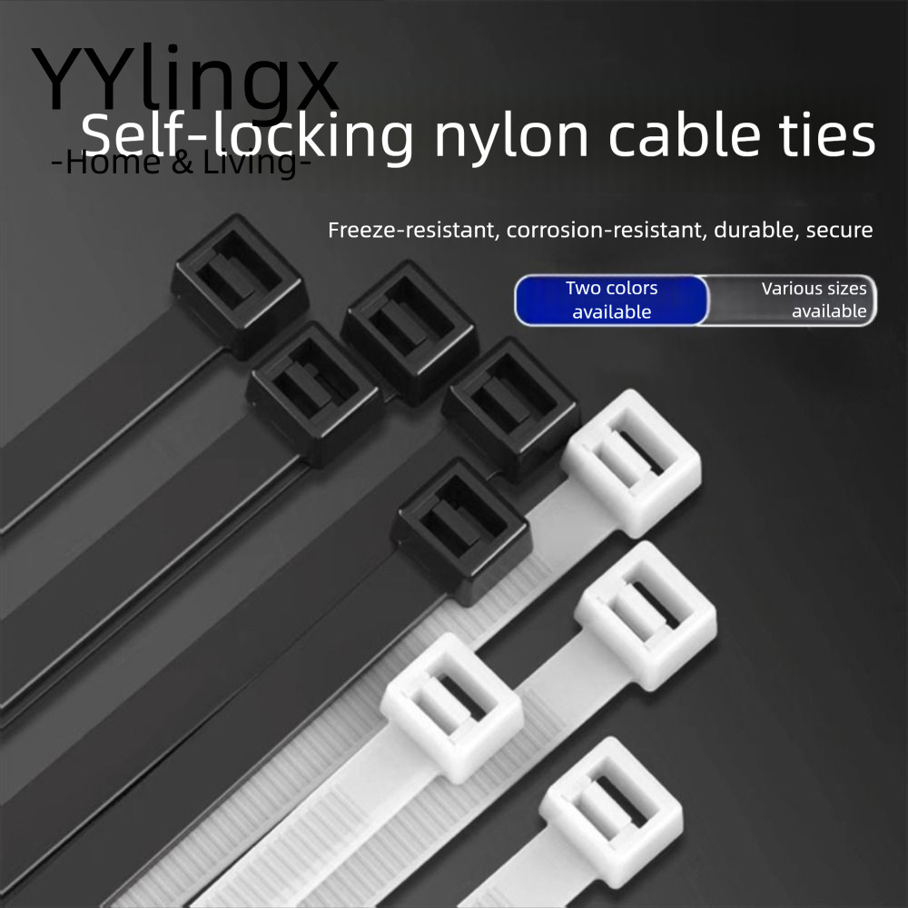 YYLINGX Nylon Cable Tie Buckle, Nylon Buckle Cable Tie Retainer Heavy Duty Nylon Zip Ties, Quà tặng 