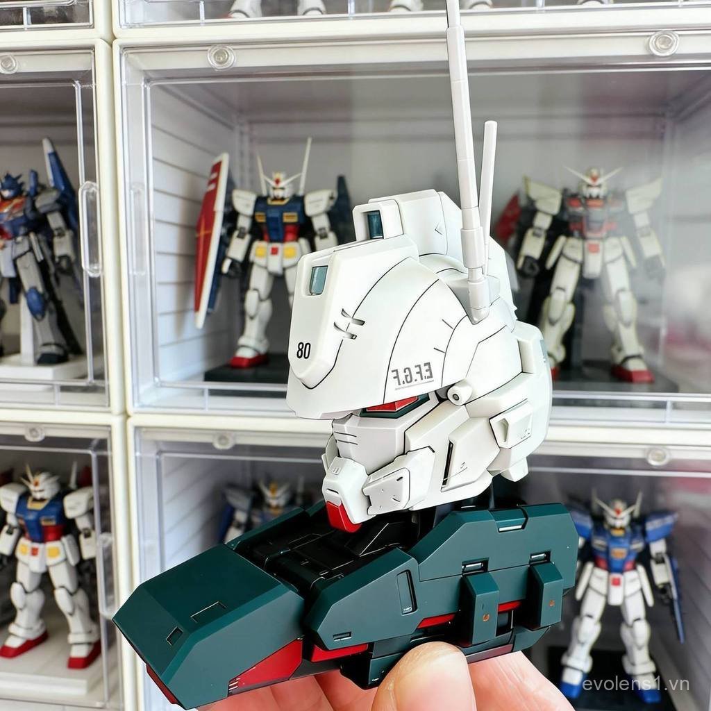 In ấn độ chính xác cao Gundam ez8 Gundam Head Khắc GK Hàng có sẵn Mô hình màu trắng Tay Mô hình lắp 