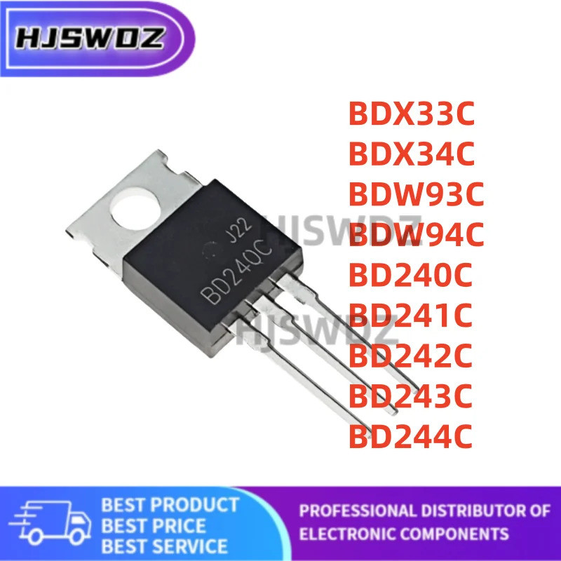 10 Cái / lốc Mới BDX33C BDX34C BDW93C BDW94C BD240C BD241C BD242C BD243C BD244C TO-220 bóng bán dẫn 