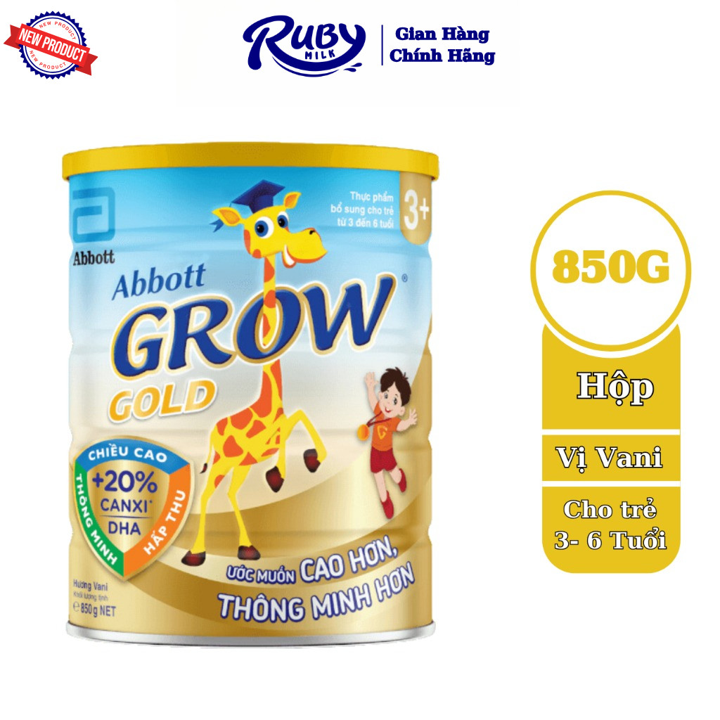 Sữa bột Abbott Grow 3+ 800g/lon cho trẻ từ 3-6 tuổi