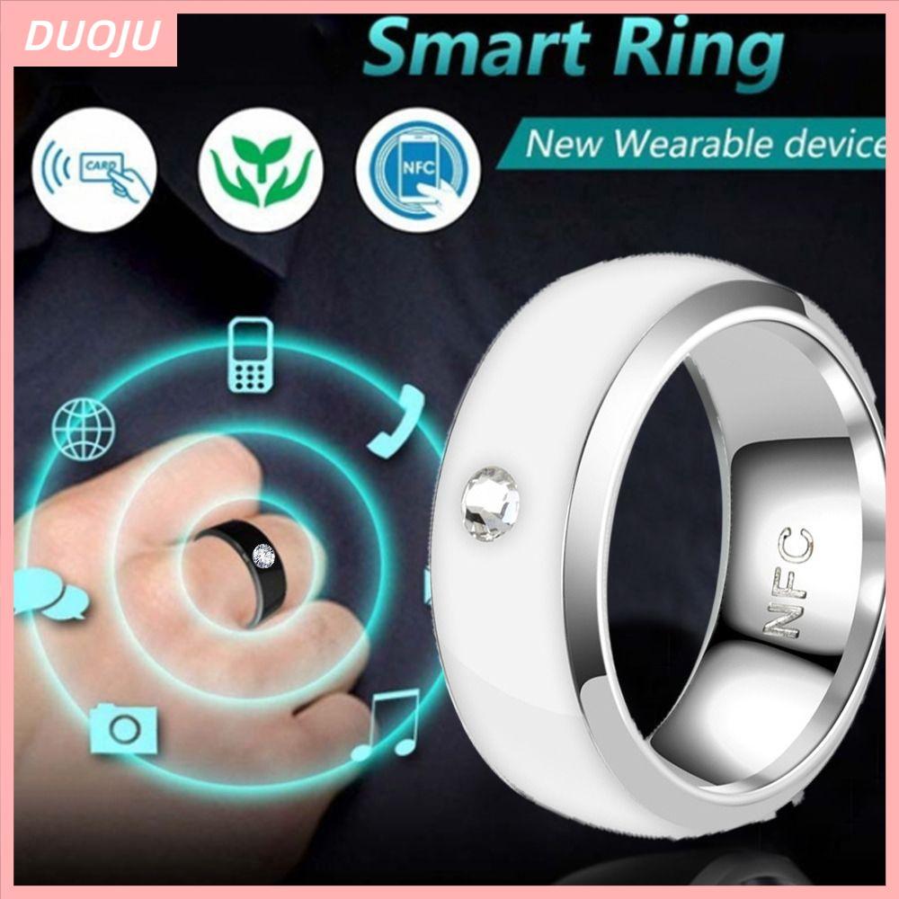 Nhẫn thông minh DUOJU NFC, Nhẫn kỹ thuật số ngón tay kết nối ma thuật có thể đeo được, Nhẫn đeo tay 
