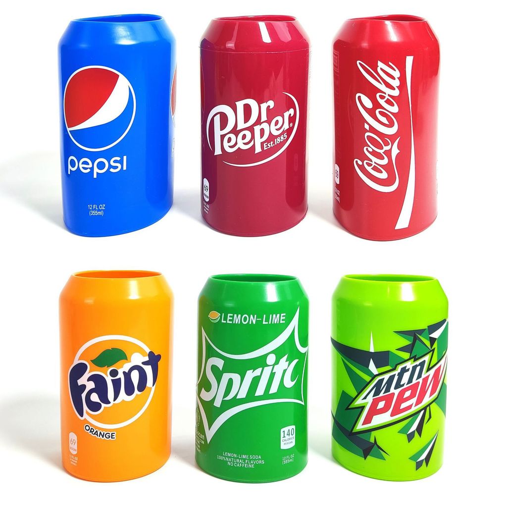 Hộp đựng chai silicon Cola có thể uống nước Vỏ bảo vệ Sprite Pepsi Cola Cốc 041