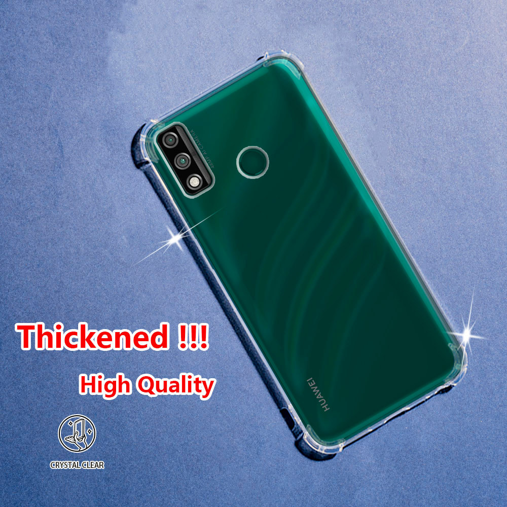 Ốp lưng Huawei Y8s JKM-LX1 JKM-LX2 JKM-LX3 Crystal Clear Jelly Case AirGuard Corner Soft TPU Vỏ điện