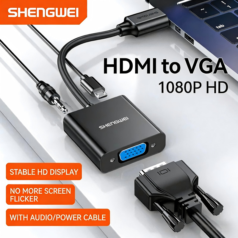 SHENGWEI Bộ chuyển đổi HDMI HD di động UL20276 32AWG 210mm Hộp số ổn định cho màn hình TV PC