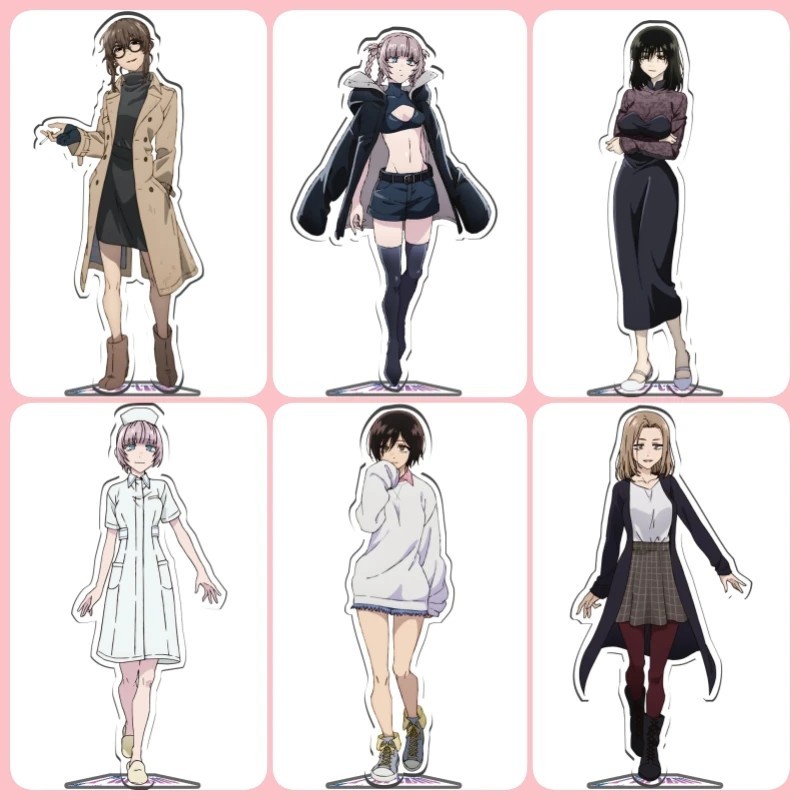 Standee Anime Call of the Night Yofukashi no Uta Mô hình Mica Nazuna Nanakusa Kou Yamori Acrylic Tra
