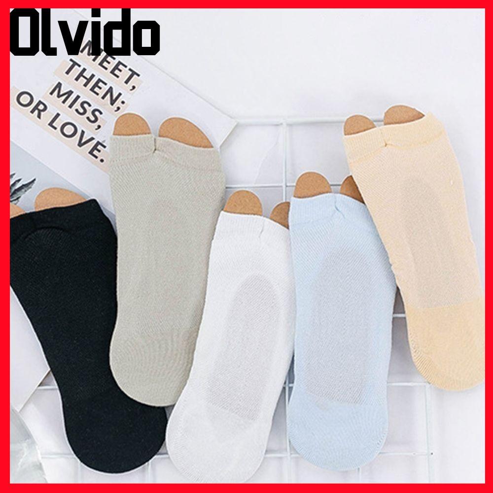 Tất OLVIDO Cotton Mũi Xẻ Đôi và Hai Ngón Lưới Mỏng Thoáng Khí, size 35-40 EUR