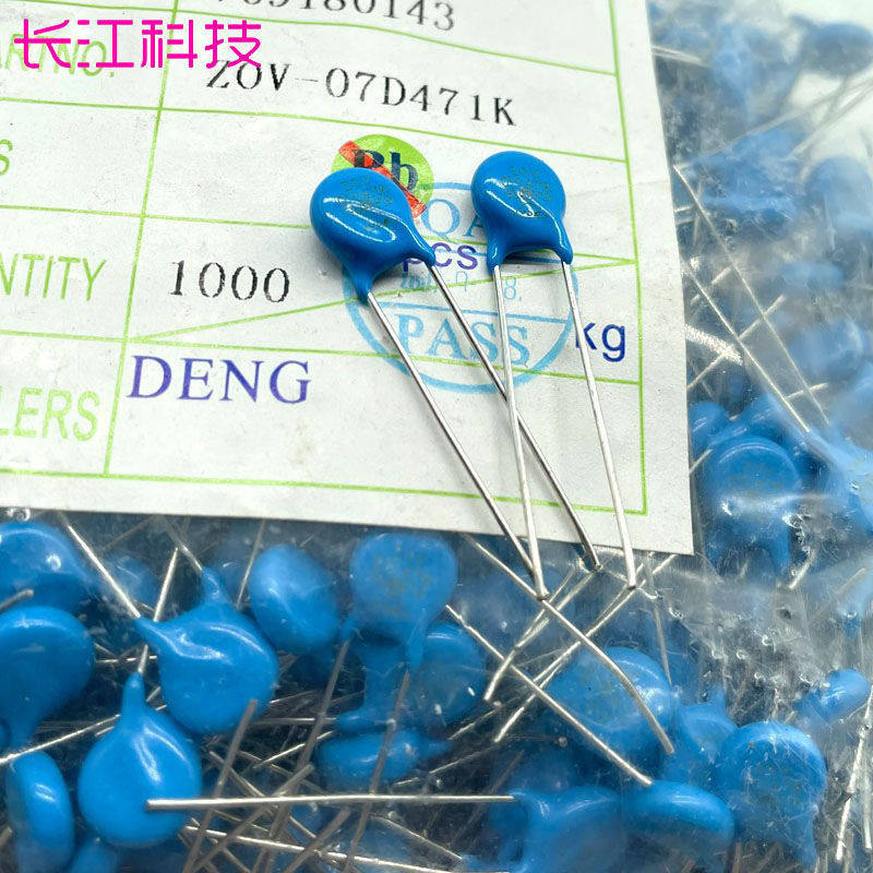 Thương hiệu mớiĐiện trở dị ứng điện áp 07D471K chính hãng ZOV 7D471K Cắm thẳng 470V 7K471D