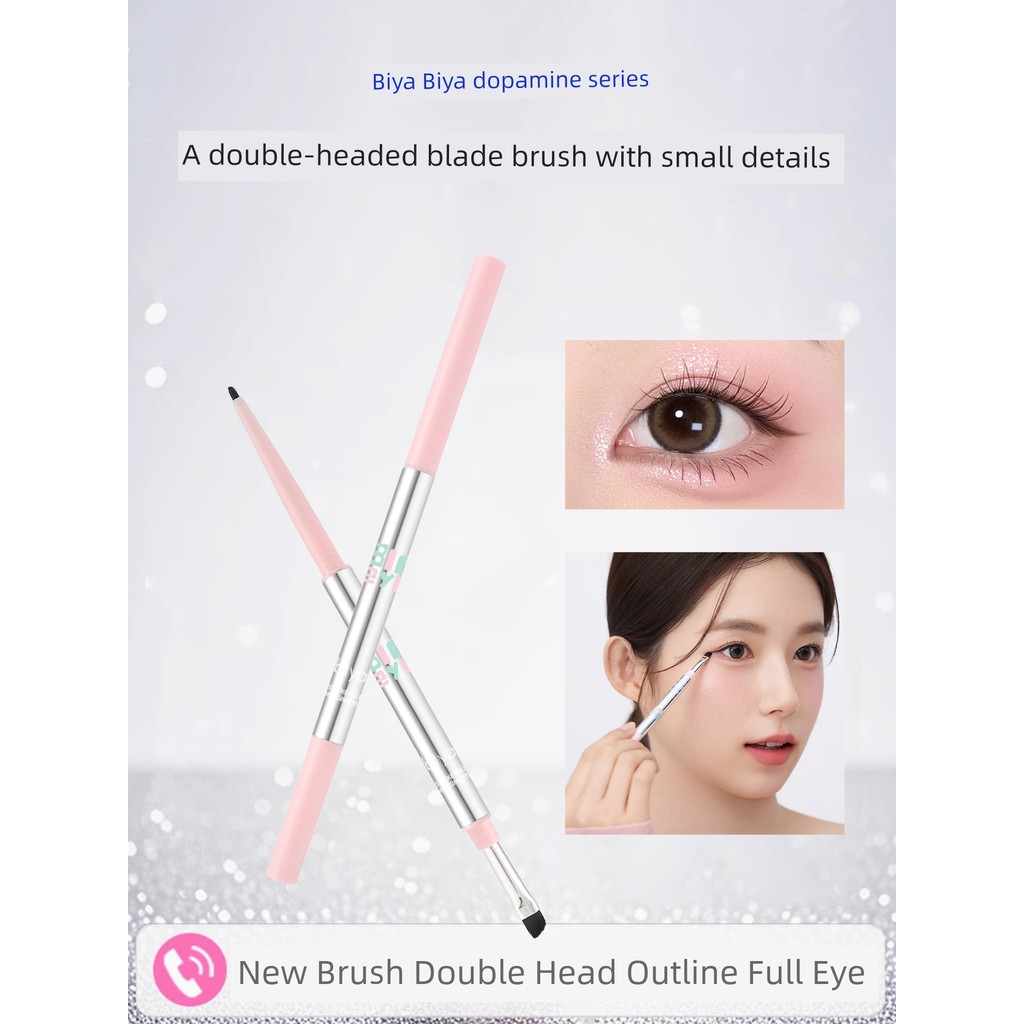 eyeliner chì kẻ mắt Bút Gel kẻ mắt hai đầu Biya Biya Biya Bút Gel chống thấm nước chống mồ hôi lâu t
