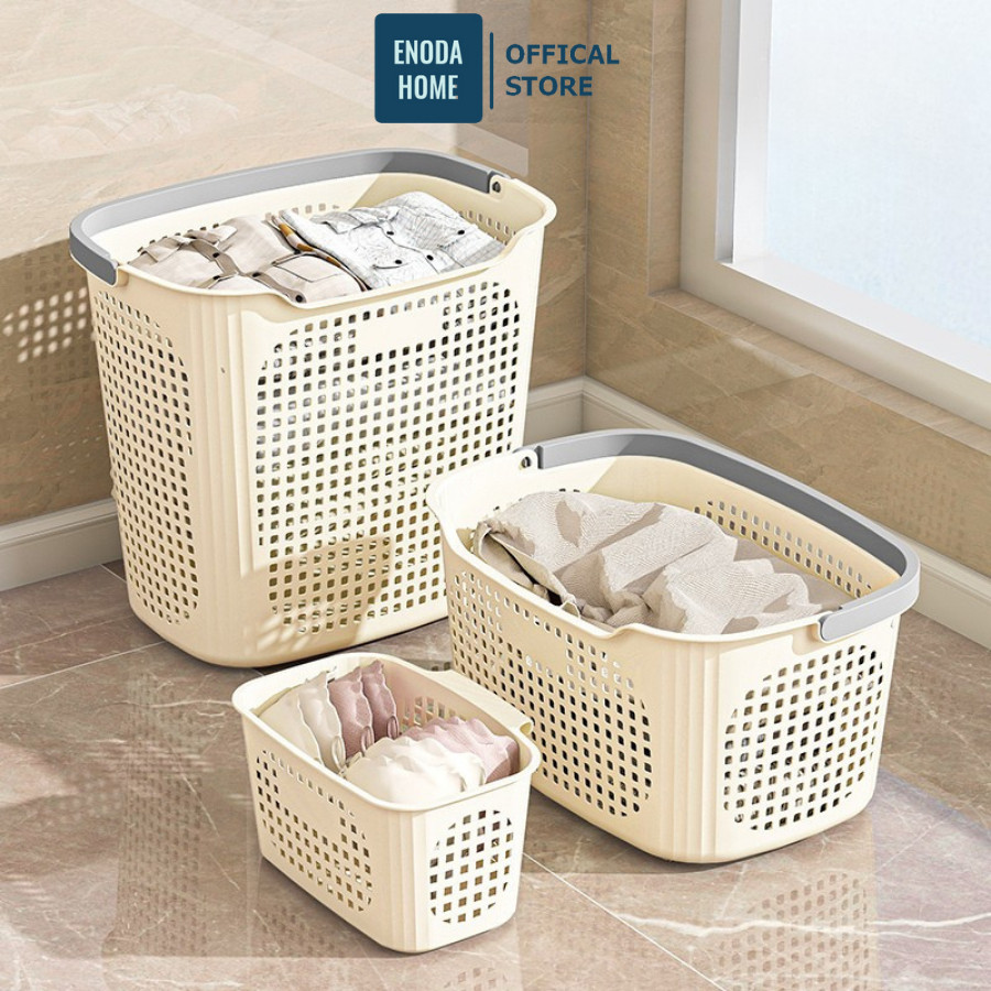 Set Giỏ Đựng Quần Áo 3 Màu 3 Size Cho Gia Đình, Combo Giỏ Nhựa Đựng Đồ Có Quai Xách Tiện Lợi Q480 | BigBuy360 - bigbuy360.vn
