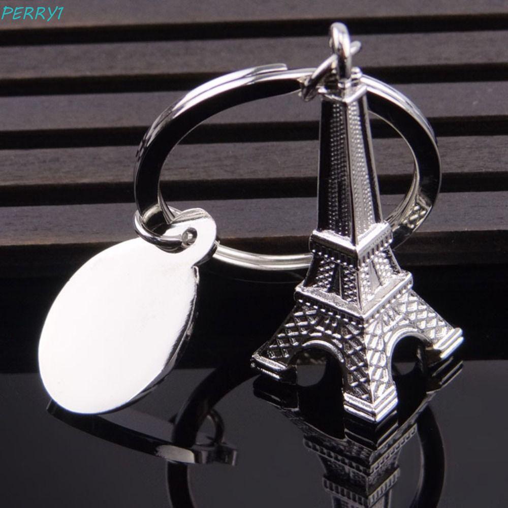 PERRY Paris Tháp Móc Khóa, Trang Sức Thủ Công 3D Tháp Eiffel Móc Khóa, Cá Tính Ins Túi Charm Trượng 